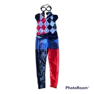 Harley Quinn Girls Halloween Costume Medium
